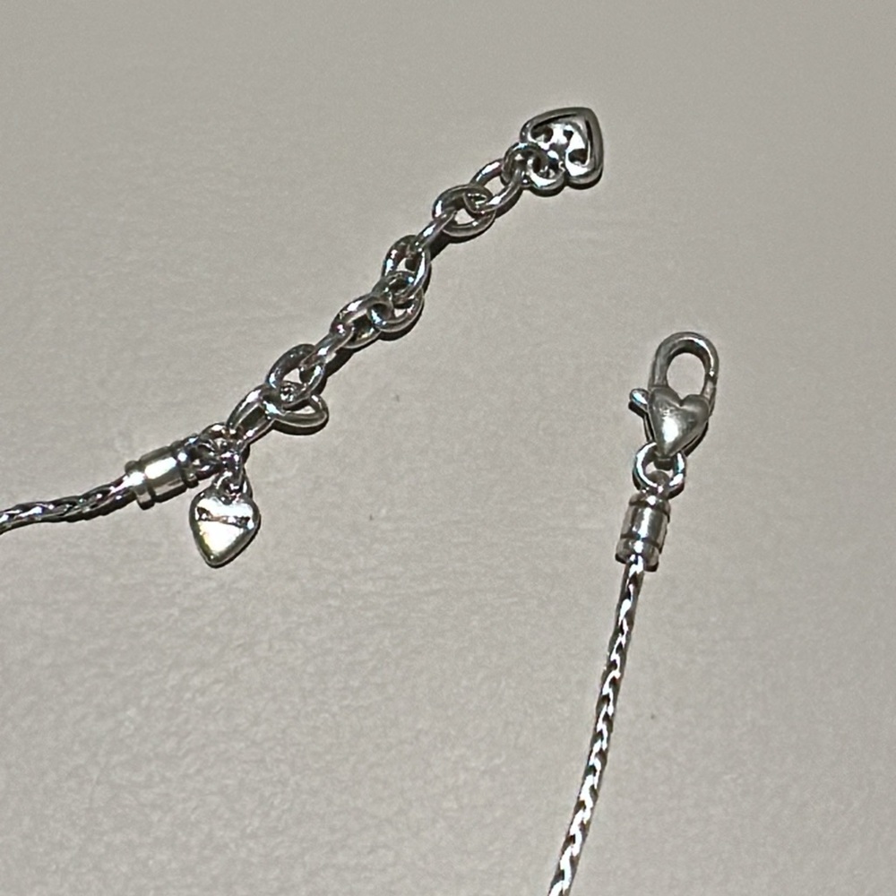 Brighton Love is a Heart Beat Silver and Red Heart Necklace - Picture 5 of 5